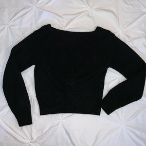 Women’s Cropped Black Sweater